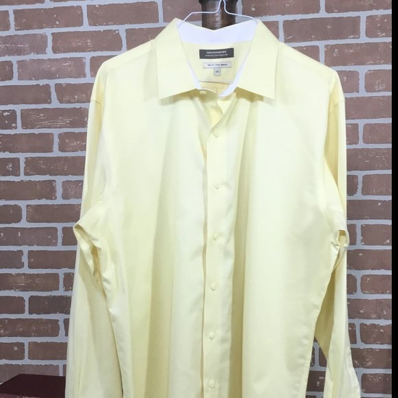 Denver Hayes Yellow Dress Shirt (like new) - Picture 2 of 2